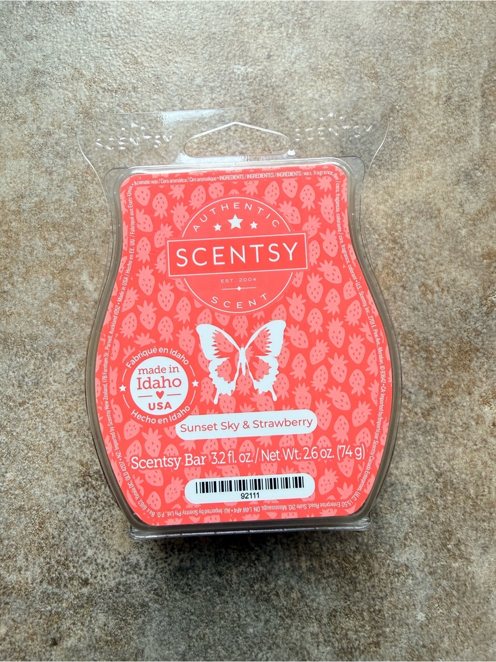 SCENTSY Bar Sunset Sky & Strawberry